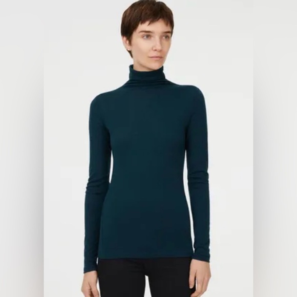 Club Monaco Forest Green Wool Blend Apparel Size S Long sleeve Cashmere - Picture 1 of 11